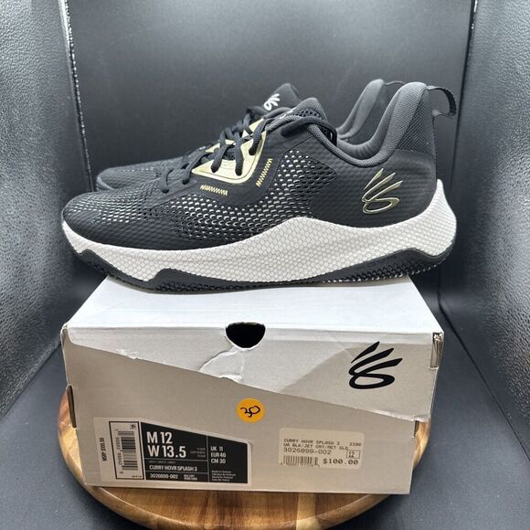 Under Armour Curry HOVR Splash 3 Mens Size 12 Basketball Shoes Black 3026899-002 main image 7